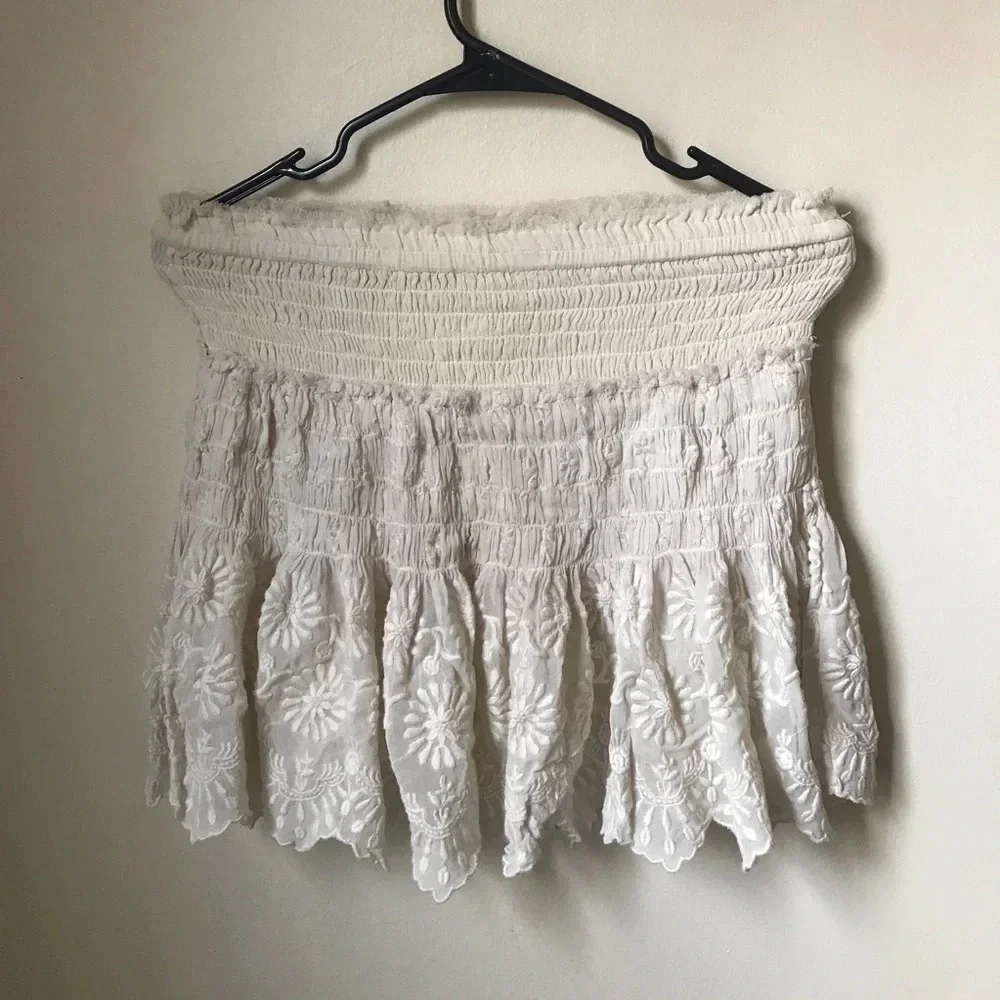 LoveShackFancy Ruffle Ruched Skirt, size XXS - Picture 5 of 9